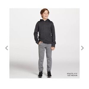 New DSG Boys' Tricot Hoodie Size youth‎ XS Retail $25 Color Pure Black/Dark Gray